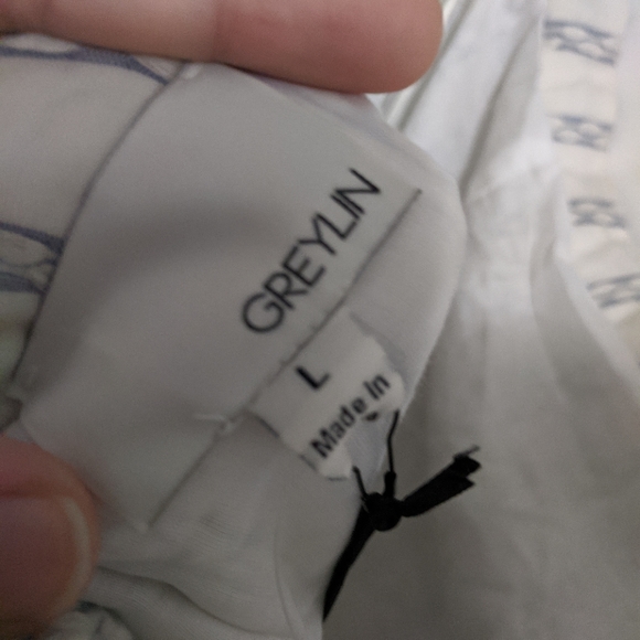 NWT Greylin Avery Embroidered Ruffle Mini Dress L - Picture 5 of 6